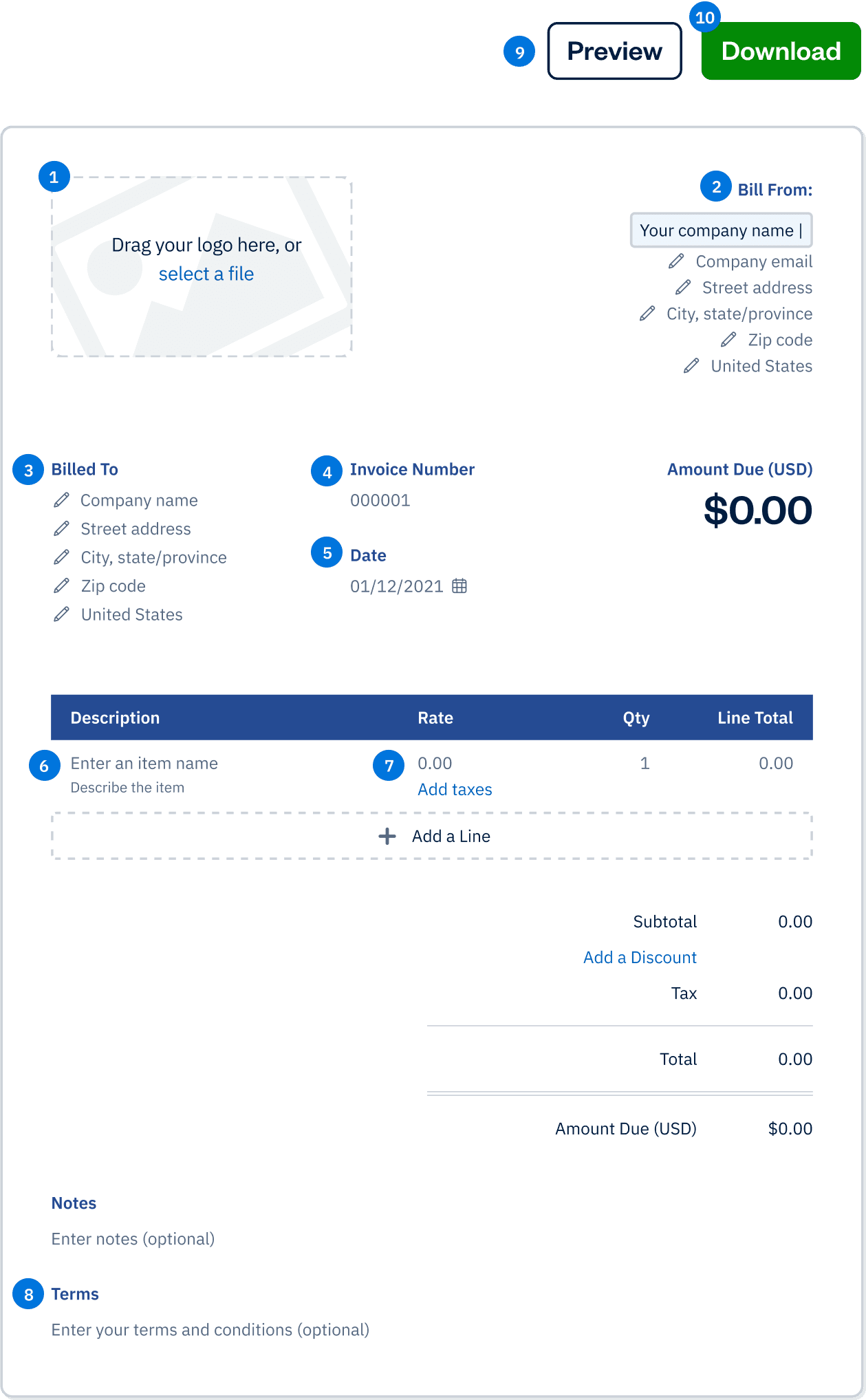 Free Invoice Generator