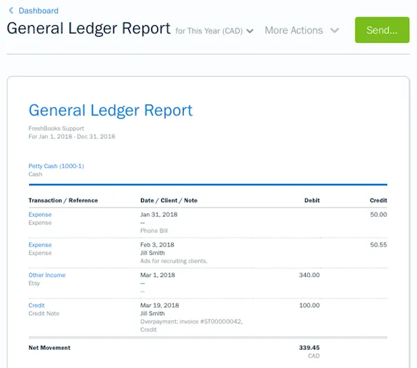 General Ledger Template