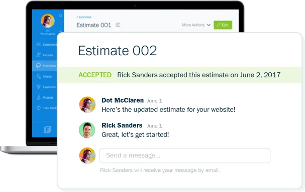 FreshBooks estimating software