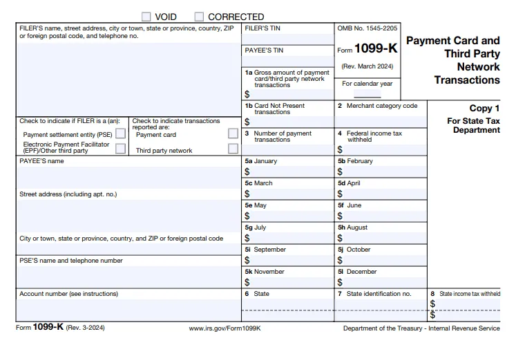 Form 1099-K 2024