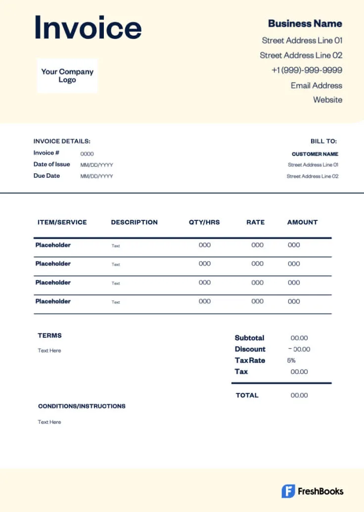 Free Plumbing Invoice Template