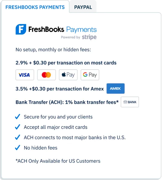 Freshbooks Payments