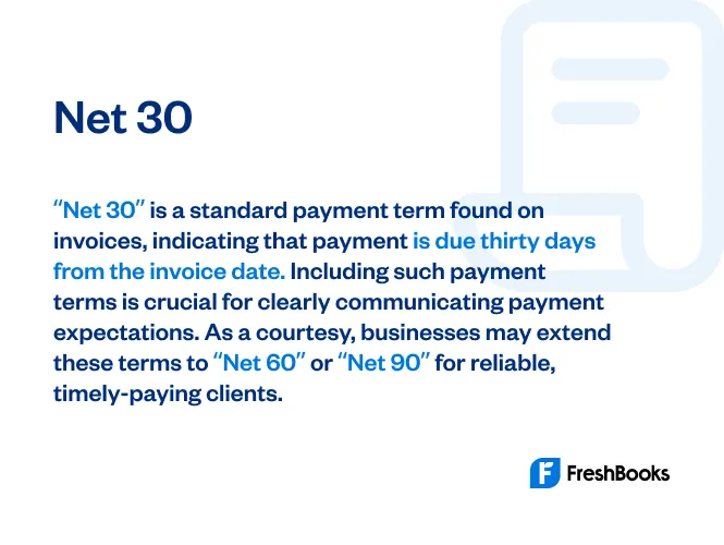 net payment terms